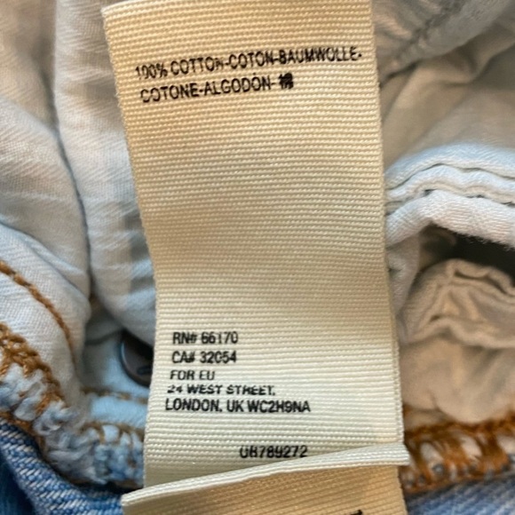 Free People We The Free Button Fly Distressed Denim Skirt - Picture 6 of 11